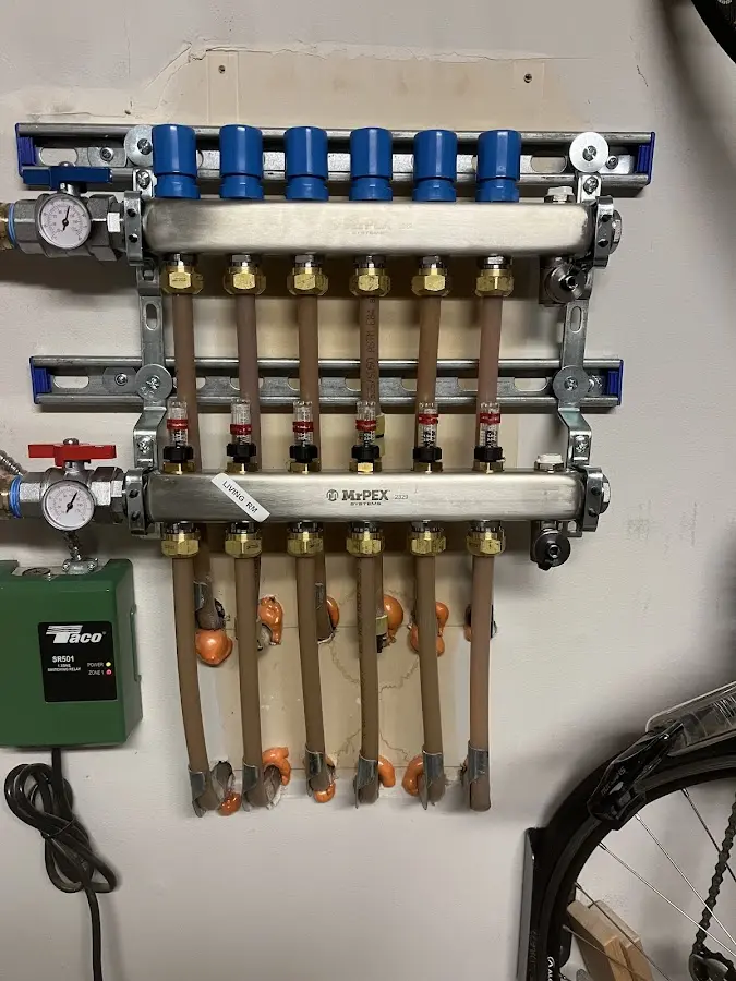 Plumber performing Gas Line Installation at a residential property in Williston Highlands